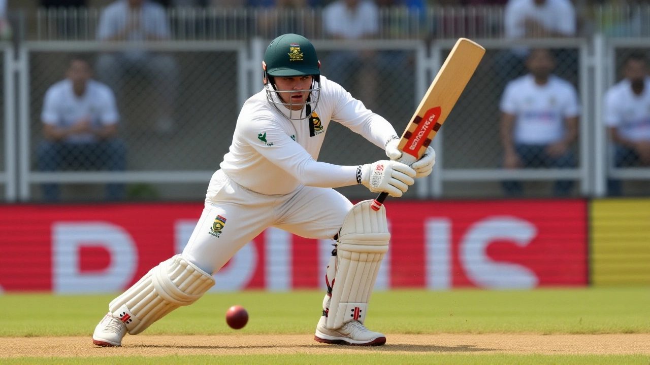 Muthusamy’s maiden century and Jansen’s 93 propel South Africa to 489 against India in Guwahati